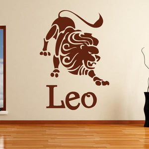 Leo Zodiac Star Sign Horoscope Wall Art Sticker | Apex Stickers
