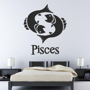 Pisces Zodiac Star Sign Horoscope Wall Art Sticker | Apex Stickers