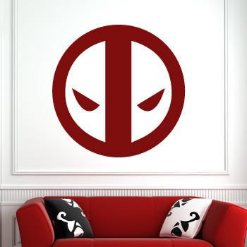 Deadpool Superhero Logo Wall Art Sticker | Apex Stickers