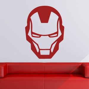 Iron Man Superhero Head Logo Wall Art Sticker | Apex Stickers