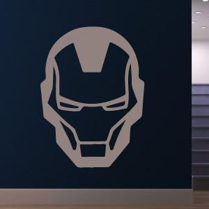 Iron Man Superhero Head Logo Wall Art Sticker | Apex Stickers