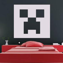 Load image into Gallery viewer, Minecraft Creeper Head Wall Art Sticker | Apex Stickers
