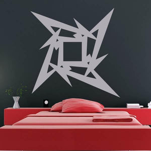 Metallica Ninja Star Logo Wall Art Sticker | Apex Stickers