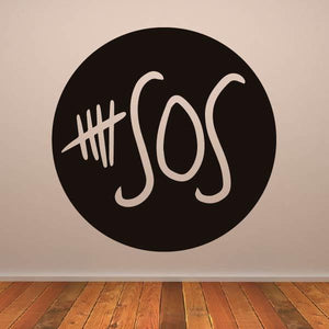 Five Seconds of Summer 5 SOS Band Logo Wall Art Sticker | Apex Stickers
