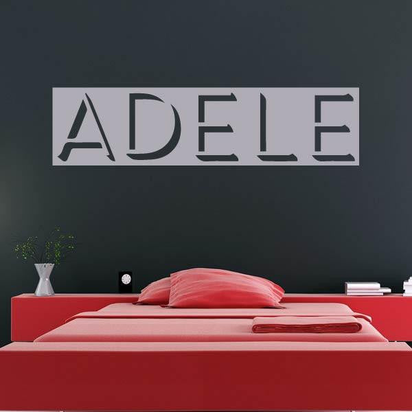 Adele Singer Logo Wall Art Sticker | Apex Stickers