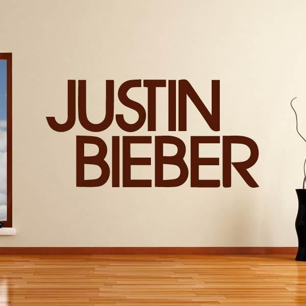 Justin Bieber Singer Logo Wall Art Sticker | Apex Stickers