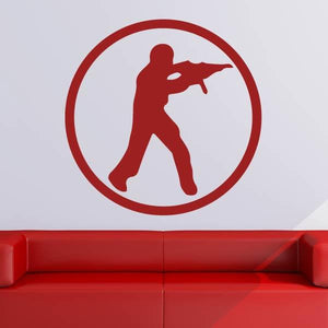 Counterstrike CSGO Logo Wall Art Sticker | Apex Stickers