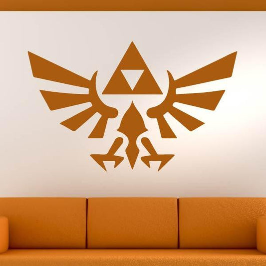 Zelda Triforce Logo Wall Art Sticker | Apex Stickers