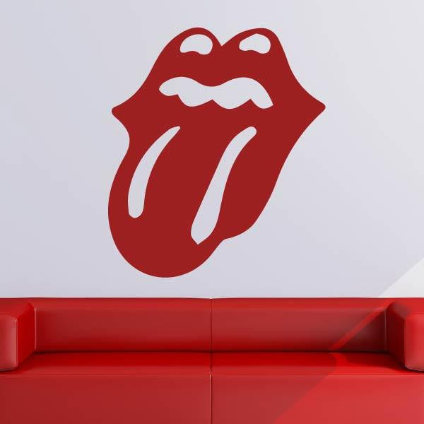 Rolling Stones Tongue Band Logo Wall Art Sticker | Apex Stickers