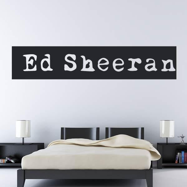 Ed Sheeran Musician Logo Wall Art Sticker | Apex Stickers