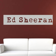 Load image into Gallery viewer, Ed Sheeran Musician Logo Wall Art Sticker | Apex Stickers
