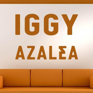 Iggy Azalea Singer Logo Wall Art Sticker | Apex Stickers