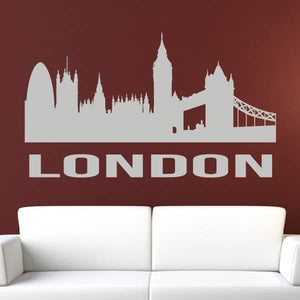 London UK Cityscape Skyline Wall Art Sticker | Apex Stickers