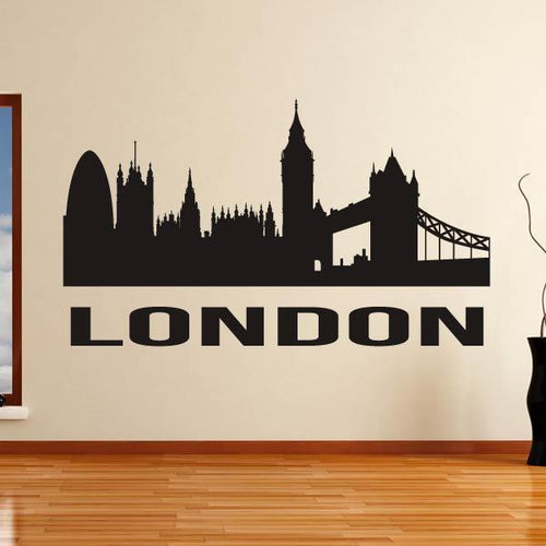 London UK Cityscape Skyline Wall Art Sticker | Apex Stickers
