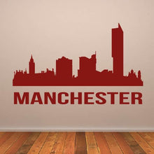 Load image into Gallery viewer, Manchester UK Cityscape Skyline Wall Art Sticker | Apex Stickers
