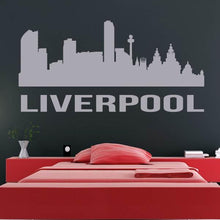 Load image into Gallery viewer, Liverpool UK Cityscape Skyline Wall Art Sticker | Apex Stickers

