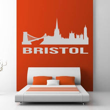 Load image into Gallery viewer, Bristol UK Cityscape Skyline Wall Art Sticker | Apex Stickers
