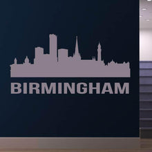 Load image into Gallery viewer, Birmingham UK Cityscape Skyline Wall Art Sticker | Apex Stickers
