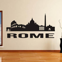 Load image into Gallery viewer, Rome Italy Cityscape Skyline Wall Art Sticker | Apex Stickers
