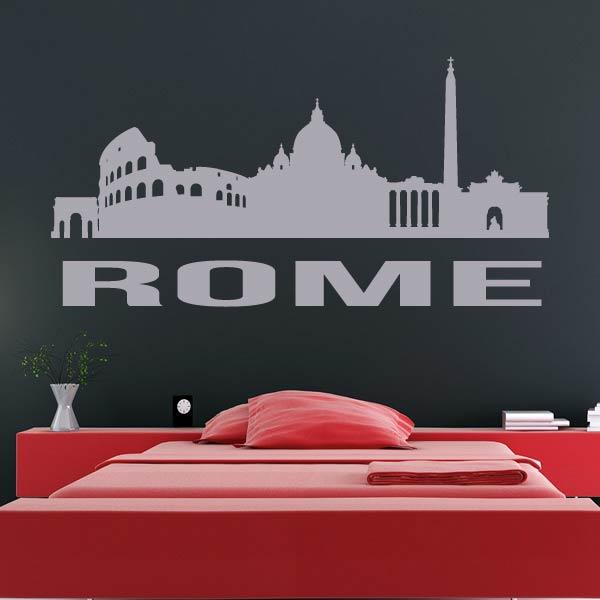 Rome Italy Cityscape Skyline Wall Art Sticker | Apex Stickers