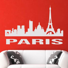 Load image into Gallery viewer, Paris France Cityscape Skyline Wall Art Sticker | Apex Stickers

