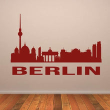 Load image into Gallery viewer, Berlin Germany Cityscape Skyline Wall Art Sticker | Apex Stickers
