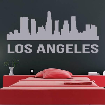 Los Angeles USA LA Cityscape Skyrise Wall Art Sticker | Apex Stickers
