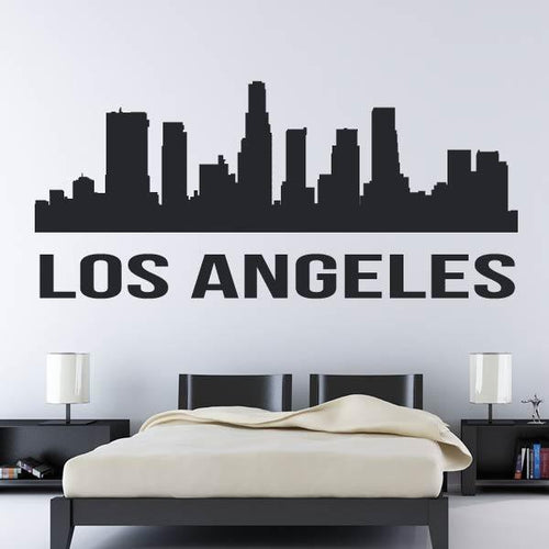 Los Angeles USA LA Cityscape Skyrise Wall Art Sticker | Apex Stickers