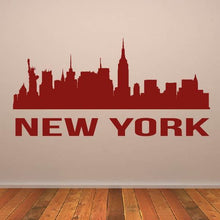 Load image into Gallery viewer, New York USA Manhattan Cityscape Skyline Wall Art Sticker | Apex Stickers
