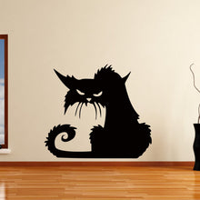 Load image into Gallery viewer, Evil Cat Halloween Witches Horror Spooky Wall Art Sticker | Apex Stickers
