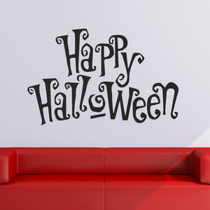 Happy Halloween Spooky Writing Wall Art Sticker | Apex Stickers