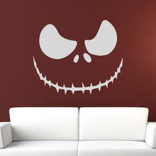 Load image into Gallery viewer, Jack o Lantern Halloween Skellington Creepy Face Wall Art Sticker | Apex Stickers
