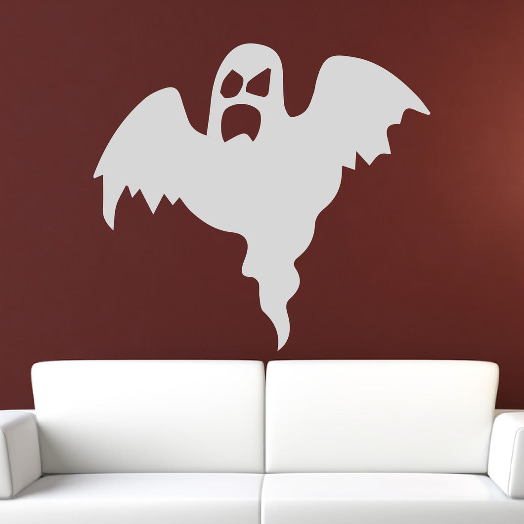 Scary Ghost Haunted Halloween Wall Art Sticker | Apex Stickers
