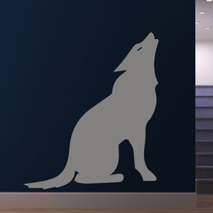 Wolf Howling Halloween Werewolf Horror Wall Art Sticker | Apex Stickers