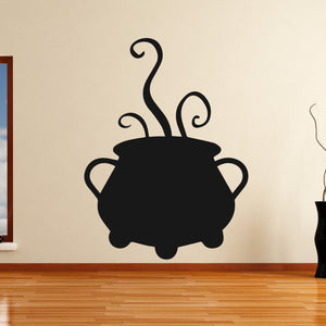 Bubbling Cauldron Cook Pot Witches Halloween Wall Art Sticker | Apex Stickers
