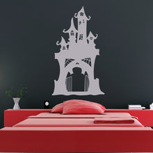 Load image into Gallery viewer, Haunted Castle Skull Scary Halloween Wall Art Sticker | Apex Stickers
