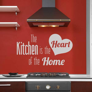 The Kitchen is the Heart of the Home Wall Art Sticker | Apex Stickers