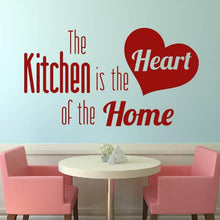 Load image into Gallery viewer, The Kitchen is the Heart of the Home Wall Art Sticker | Apex Stickers
