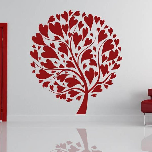 Love Heart Tree Wall Art Sticker | Apex Stickers