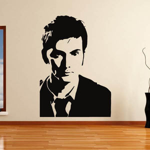 David Tennant Dr Who Portrait Wall Art Sticker | Apex Stickers