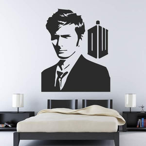 David Tennant Doctor Who Logo Wall Art Sticker | Apex Stickers