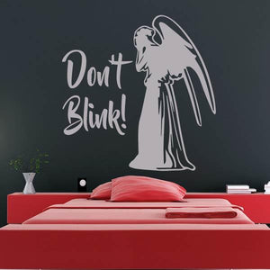 Dr Who Weeping Angel Don't Blink Wall Art Sticker | Apex Stickers