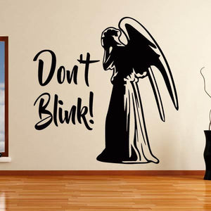 Dr Who Weeping Angel Don't Blink Wall Art Sticker | Apex Stickers