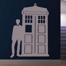 Load image into Gallery viewer, Doctor Who and the Tardis Wall Art Sticker | Apex Stickers
