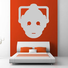 Load image into Gallery viewer, Dr Who Cyberman Head Wall Art Sticker | Apex Stickers
