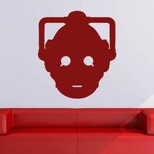 Load image into Gallery viewer, Dr Who Cyberman Head Wall Art Sticker | Apex Stickers
