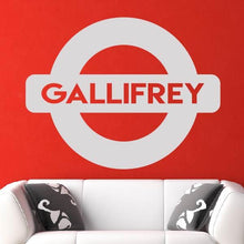 Load image into Gallery viewer, Dr Who Gallifrey Metro Underground Sign Wall Art Sticker | Apex Stickers
