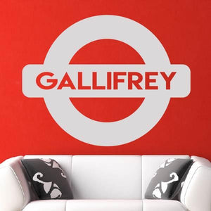 Dr Who Gallifrey Metro Underground Sign Wall Art Sticker | Apex Stickers