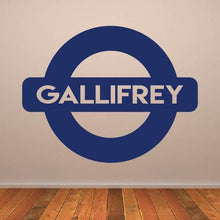 Load image into Gallery viewer, Dr Who Gallifrey Metro Underground Sign Wall Art Sticker | Apex Stickers
