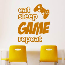 Load image into Gallery viewer, Eat Sleep Game Repeat Playstation Controller Wall Sticker | Apex Stickers
